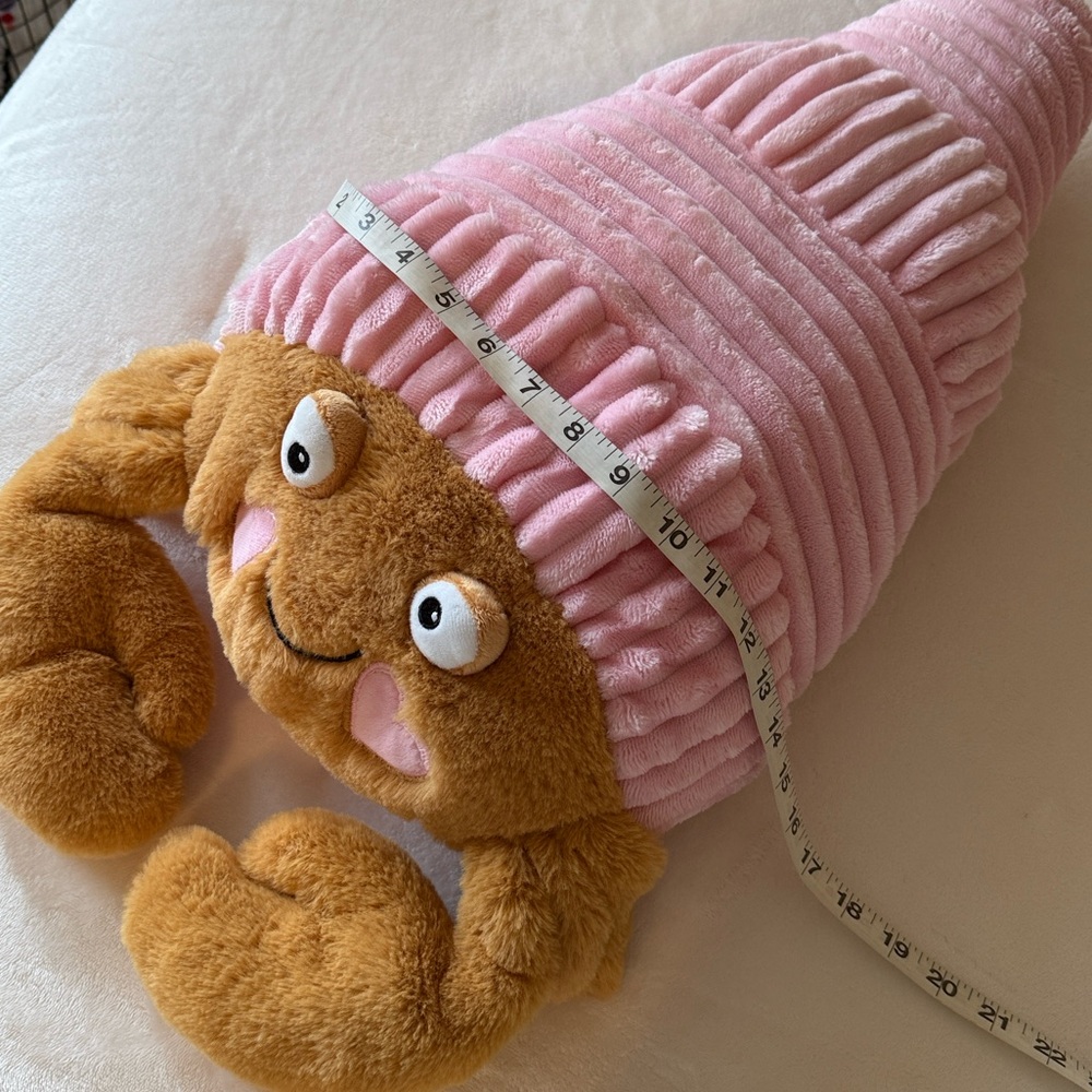 Plush Hermit Crab Pillow - Picture 7 of 7